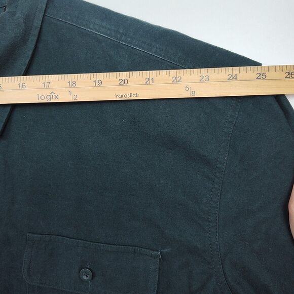 RedHead Button-Up Shirt Men's 4XL Green Heavy Long Sleeves Collared Pockets - Picture 3 of 9